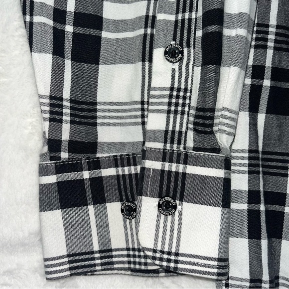 Jack Daniels Wrangler Button Western Shirt Plaid  Mens Sz XL Embroidered Logo - Picture 10 of 12